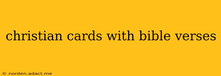 christian cards with bible verses