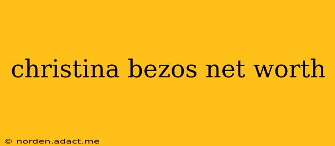 christina bezos net worth