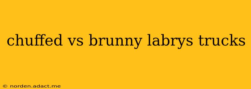 chuffed vs brunny labrys trucks