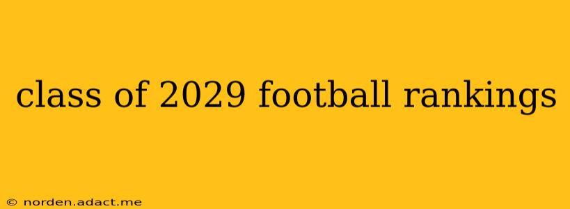 class of 2029 football rankings