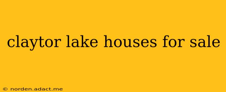 claytor lake houses for sale