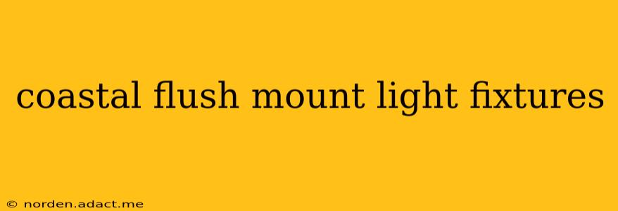 coastal flush mount light fixtures