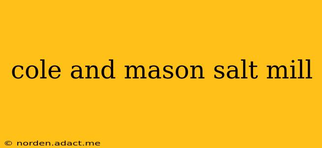 cole and mason salt mill