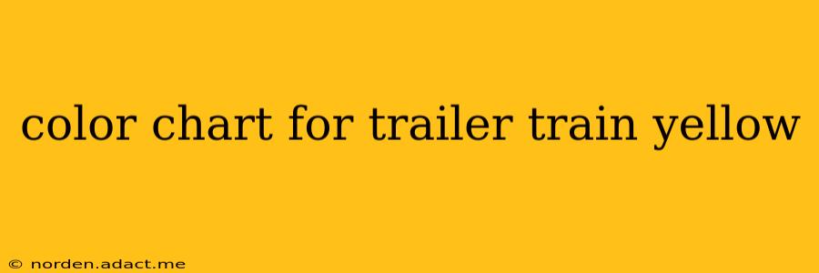 color chart for trailer train yellow