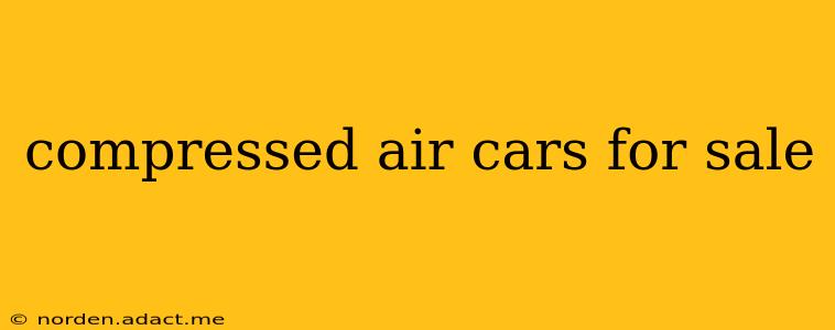 compressed air cars for sale