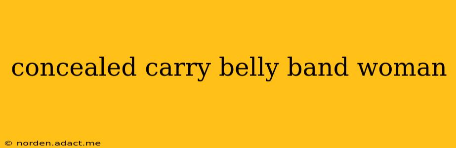 concealed carry belly band woman