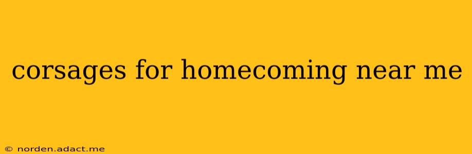 corsages for homecoming near me