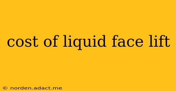 cost of liquid face lift