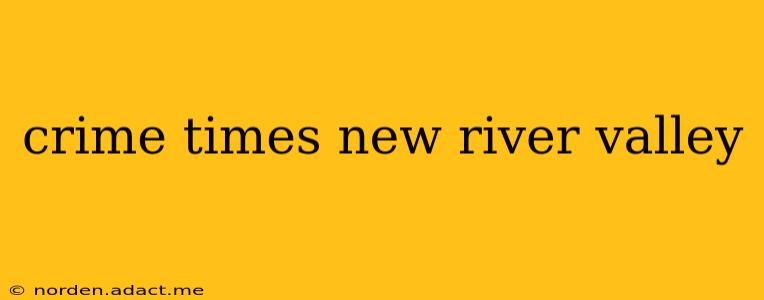 crime times new river valley