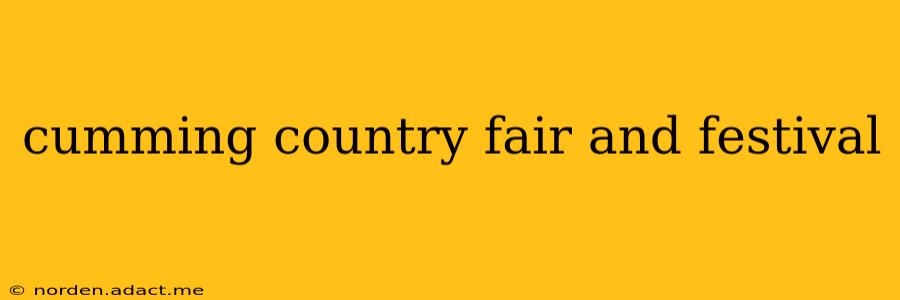 cumming country fair and festival
