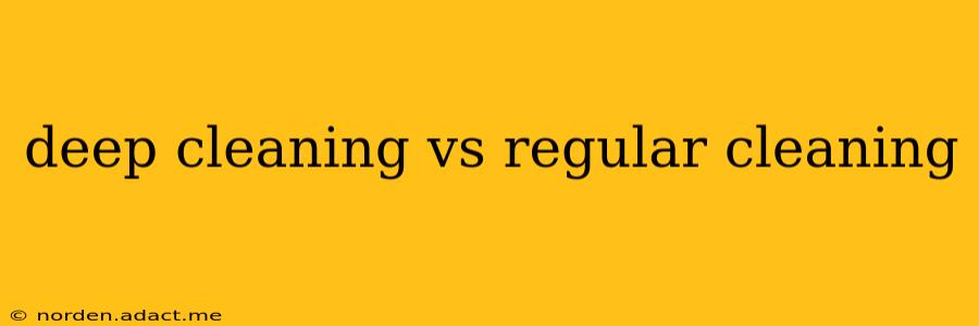 deep cleaning vs regular cleaning