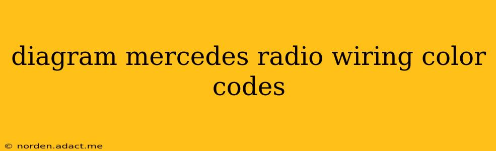 diagram mercedes radio wiring color codes