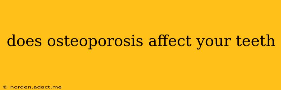 does osteoporosis affect your teeth