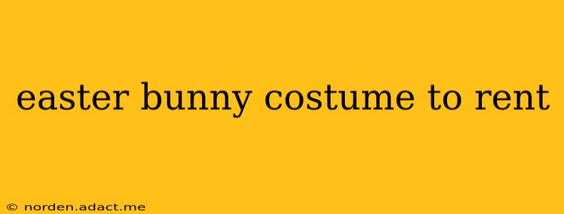 easter bunny costume to rent