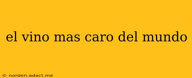 el vino mas caro del mundo