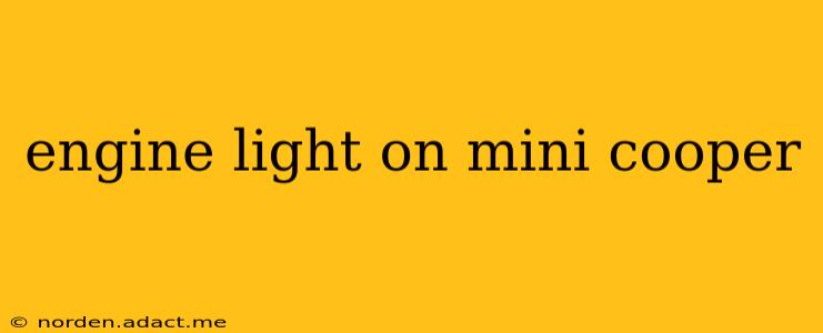 engine light on mini cooper