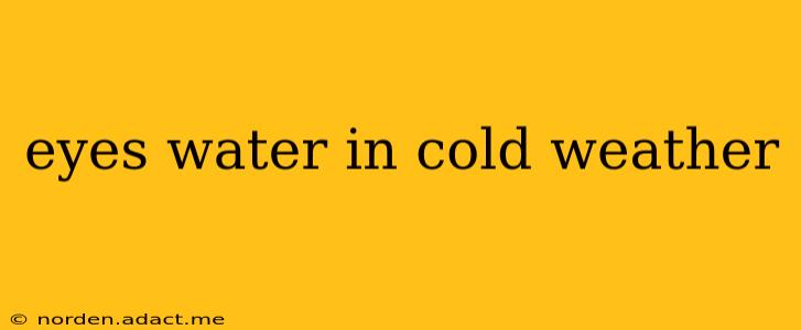 eyes water in cold weather