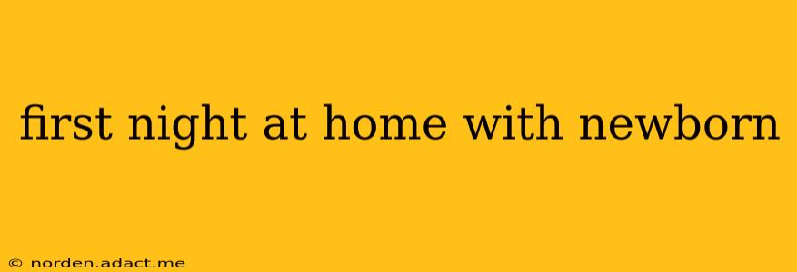 first night at home with newborn