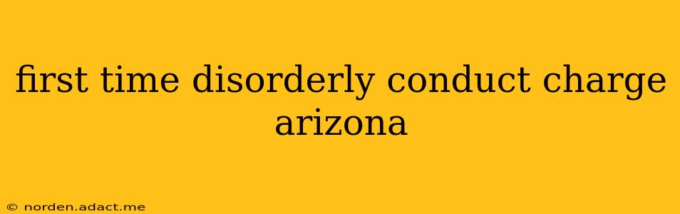 first time disorderly conduct charge arizona