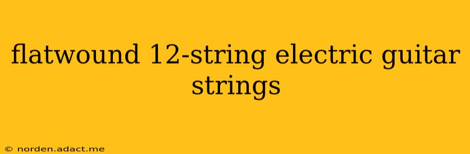 flatwound 12-string electric guitar strings