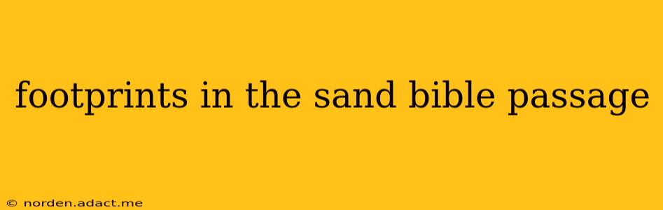 footprints in the sand bible passage