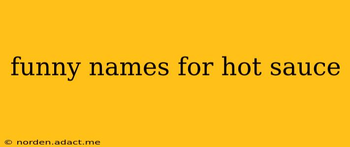 funny names for hot sauce