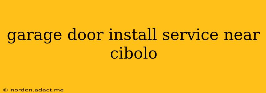 garage door install service near cibolo