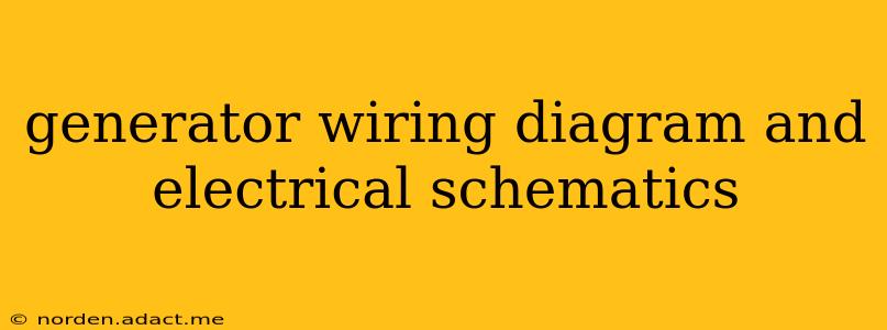 generator wiring diagram and electrical schematics
