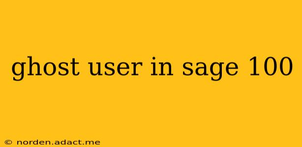 ghost user in sage 100