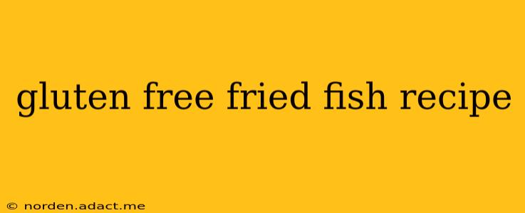 gluten free fried fish recipe