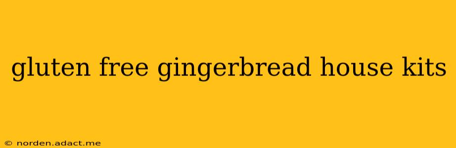 gluten free gingerbread house kits
