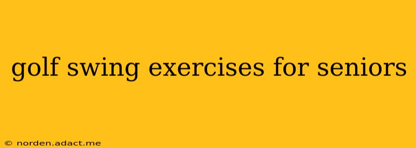 golf swing exercises for seniors