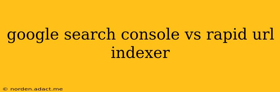 google search console vs rapid url indexer