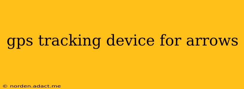 gps tracking device for arrows