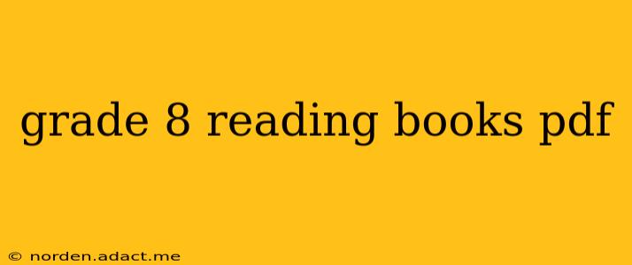 grade 8 reading books pdf