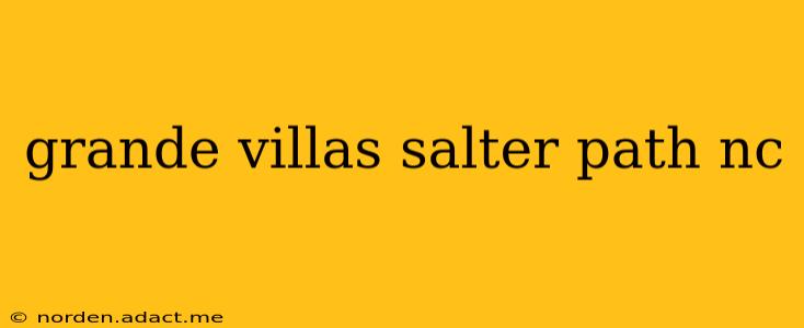 grande villas salter path nc
