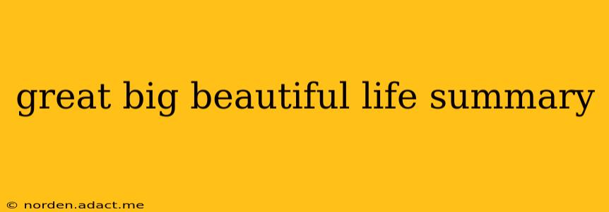 great big beautiful life summary