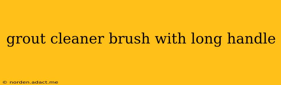 grout cleaner brush with long handle