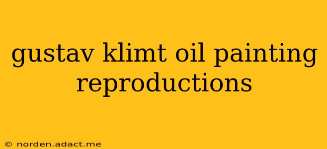 gustav klimt oil painting reproductions