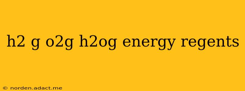 h2 g o2g h2og energy regents