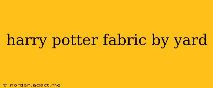 harry potter fabric by yard