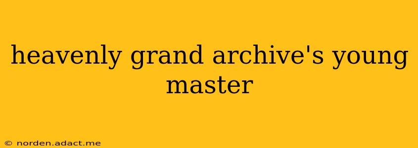 heavenly grand archive's young master