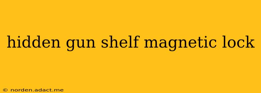 hidden gun shelf magnetic lock