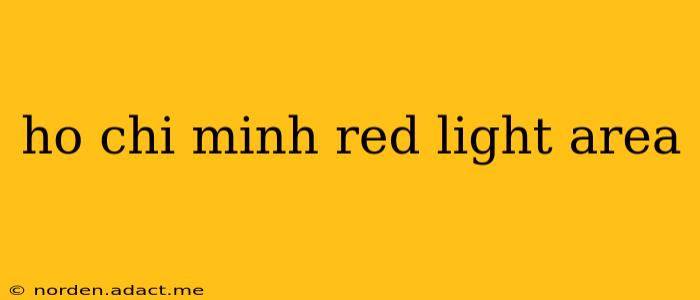 ho chi minh red light area