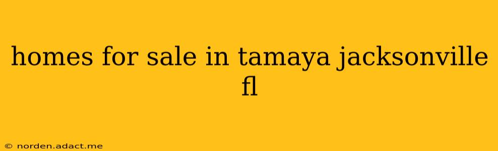 homes for sale in tamaya jacksonville fl