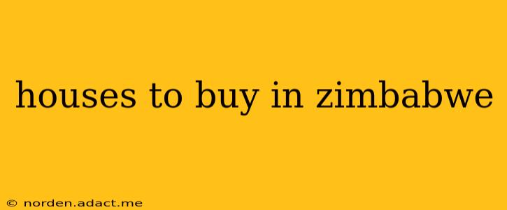 houses to buy in zimbabwe