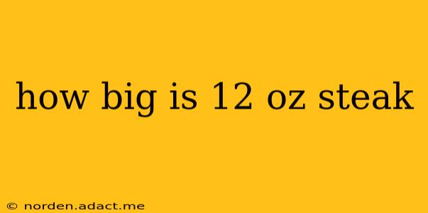 how big is 12 oz steak