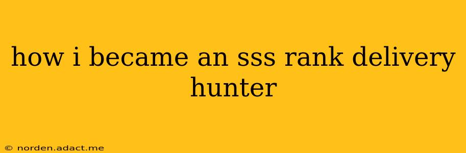 how i became an sss rank delivery hunter