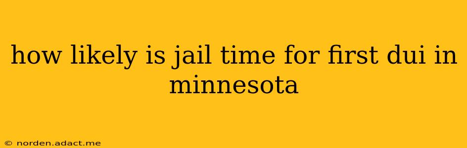 how likely is jail time for first dui in minnesota