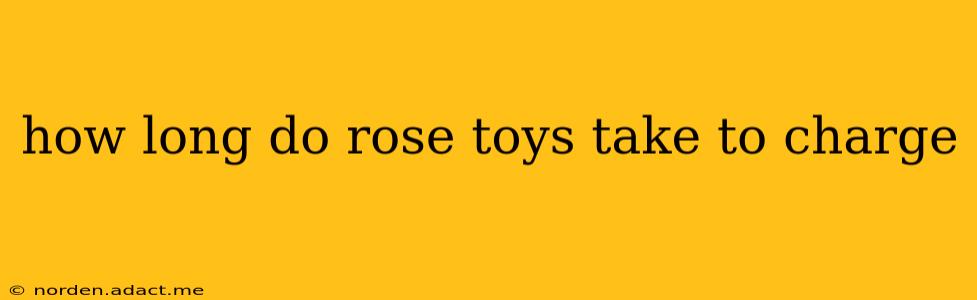 how long do rose toys take to charge